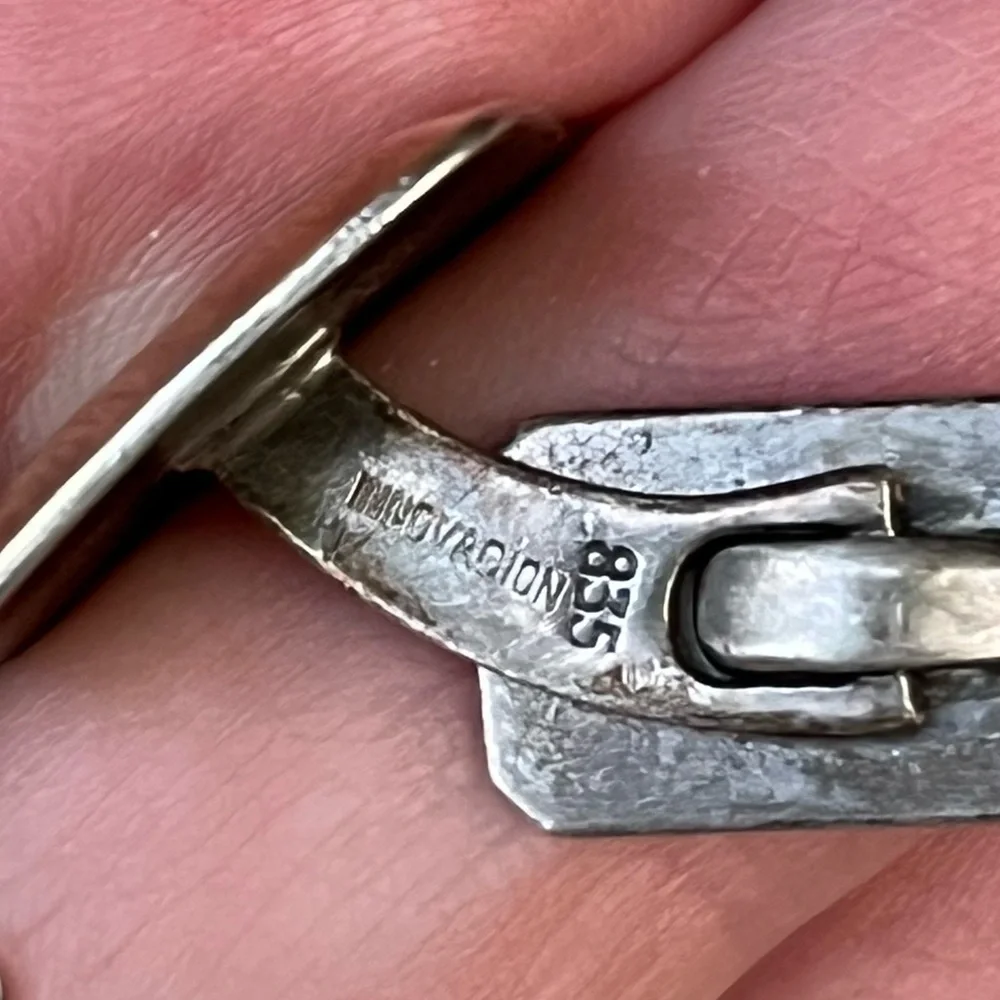 Art Deco 835 Sterling Silver Cufflinks